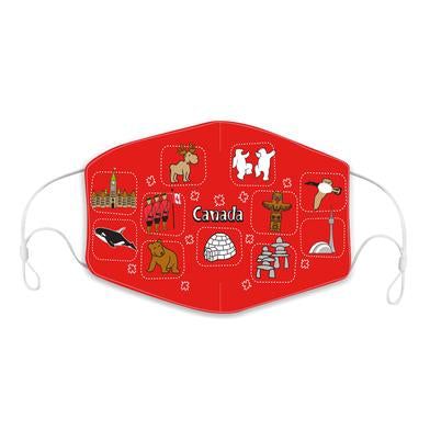 Canada Icons Reusable Children's Face Mask