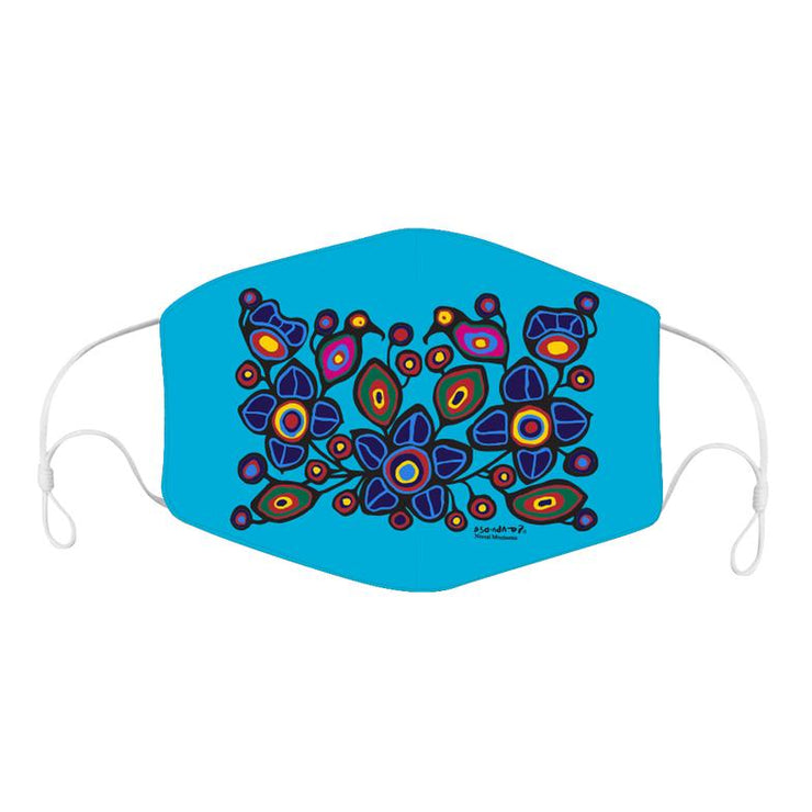 Norval Morrisseau Flowers and Birds Reusable Face Mask