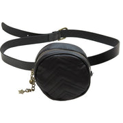 QUILTED ROUND BELT BAG