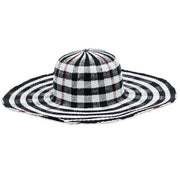 HAT-PLAID PATTERN FLOPPY HAT