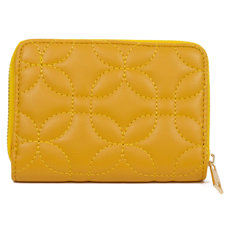 SMALL QUILTED ZIPPER WALLET