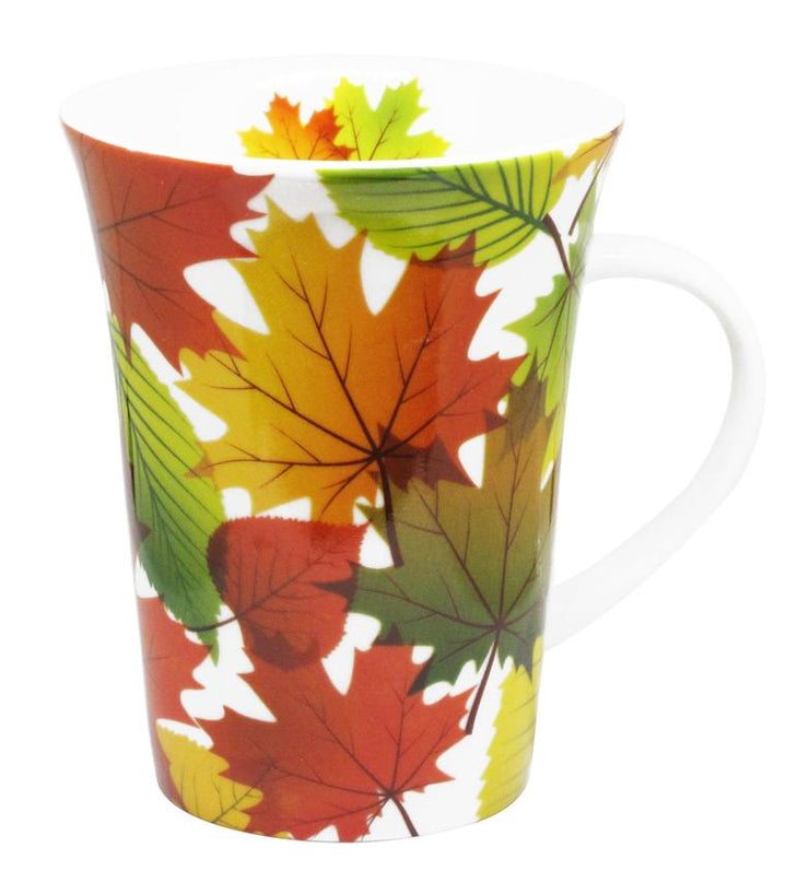 'Fall Leaves' Porcelain Mug
