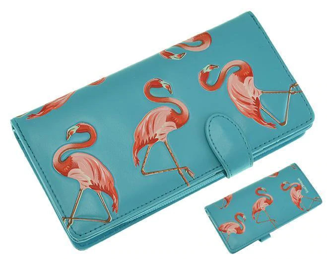 Large Wallet Flamingos