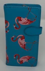 Large Wallet Flamingos