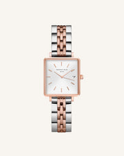 The Boxy XS White Silver Rose Gold Duo (QMWSSR-Q024)