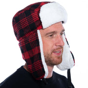 Red Checkered Canada Trapper Hat