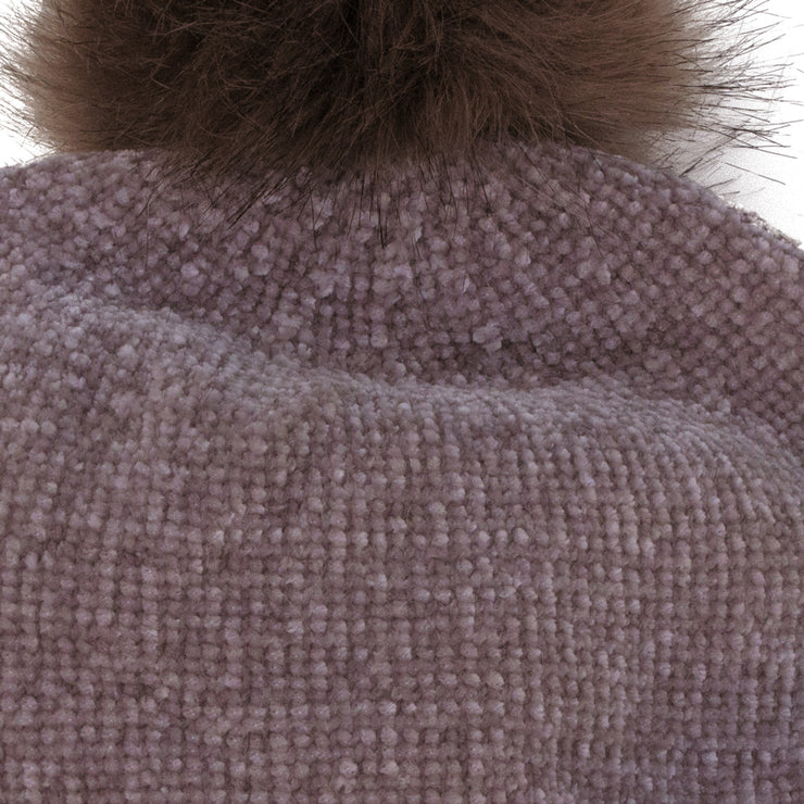 Chenille Pompom Toque