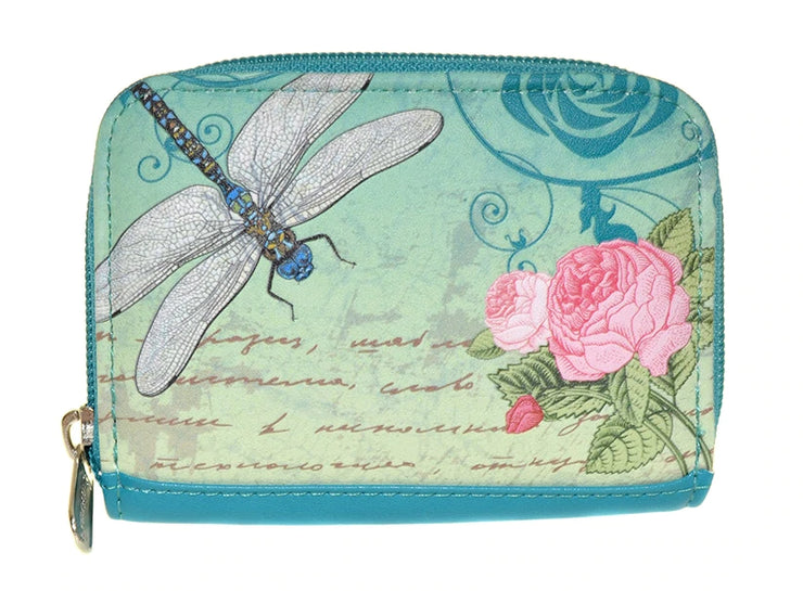 VINTAGE DRAGONFLY PURSE -TEAL