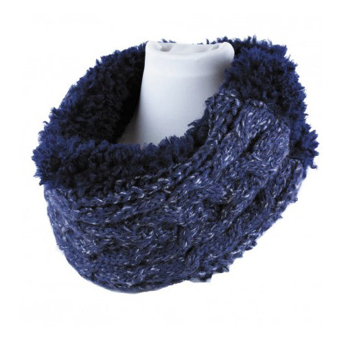 Navy Cable Ultra Soft Infinity Scarf