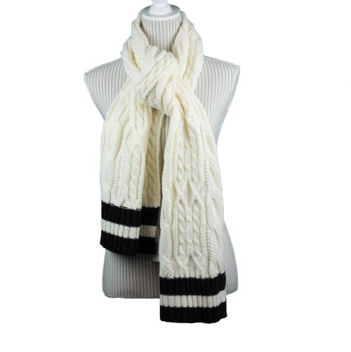 Sporty Striped Scarf