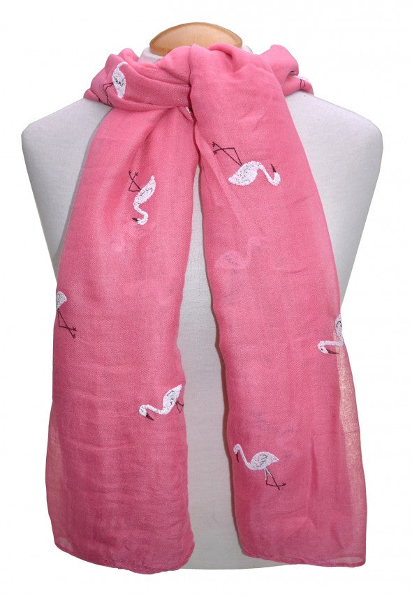 Tiny Flamingo Pink scarf
